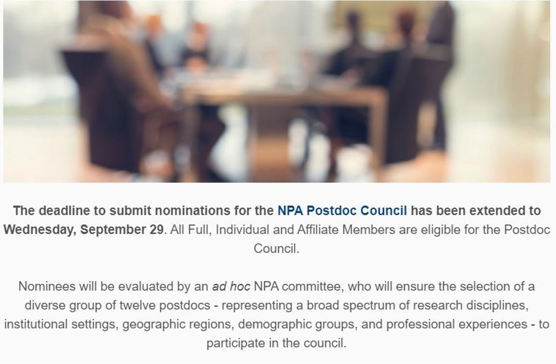 NPA postdoc